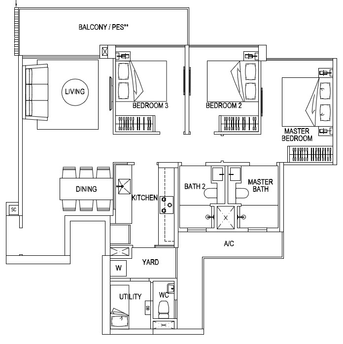 3 Bedroom Premium